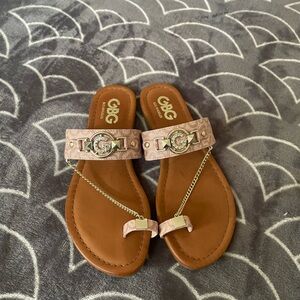 G by Guess Brown Sandals